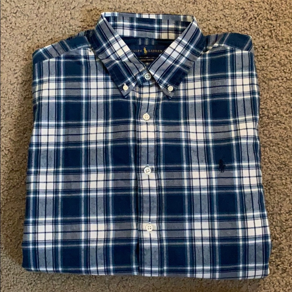 Plaid Polo Button down